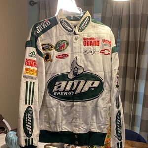 Vintage Dale Jr. Chase Authentics Racing Jacket in Green and White
